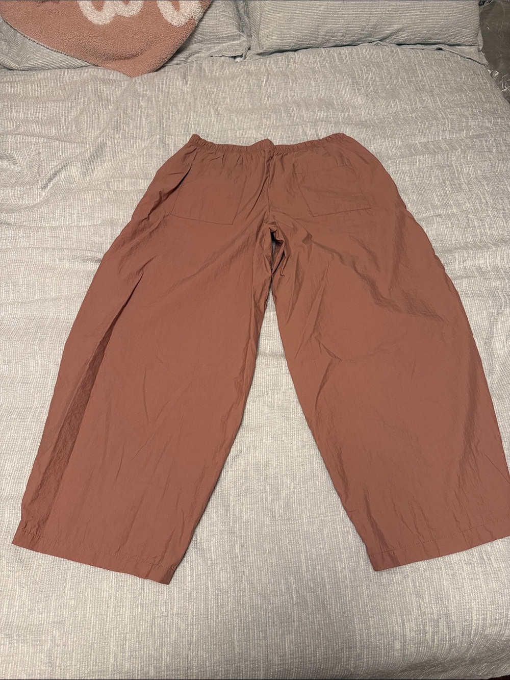 Zara Dusty Pink Wide-Leg Trousers -NWOT - Picture 4 of 5